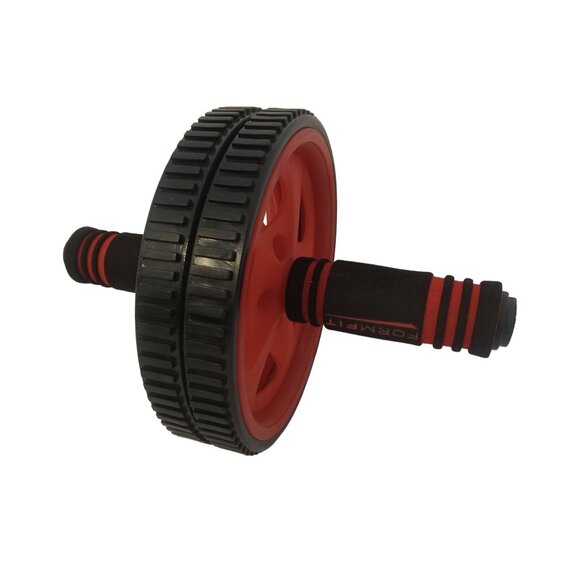 Formfit AB Roller Mens Womens Black Red Cushioned Handles Double Wheels - Picture 4 of 4